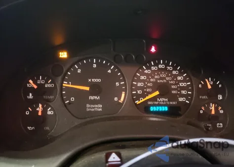 2000 Oldsmobile Bravada из США, поврежденный, VIN 1GHDT13W0Y2144348